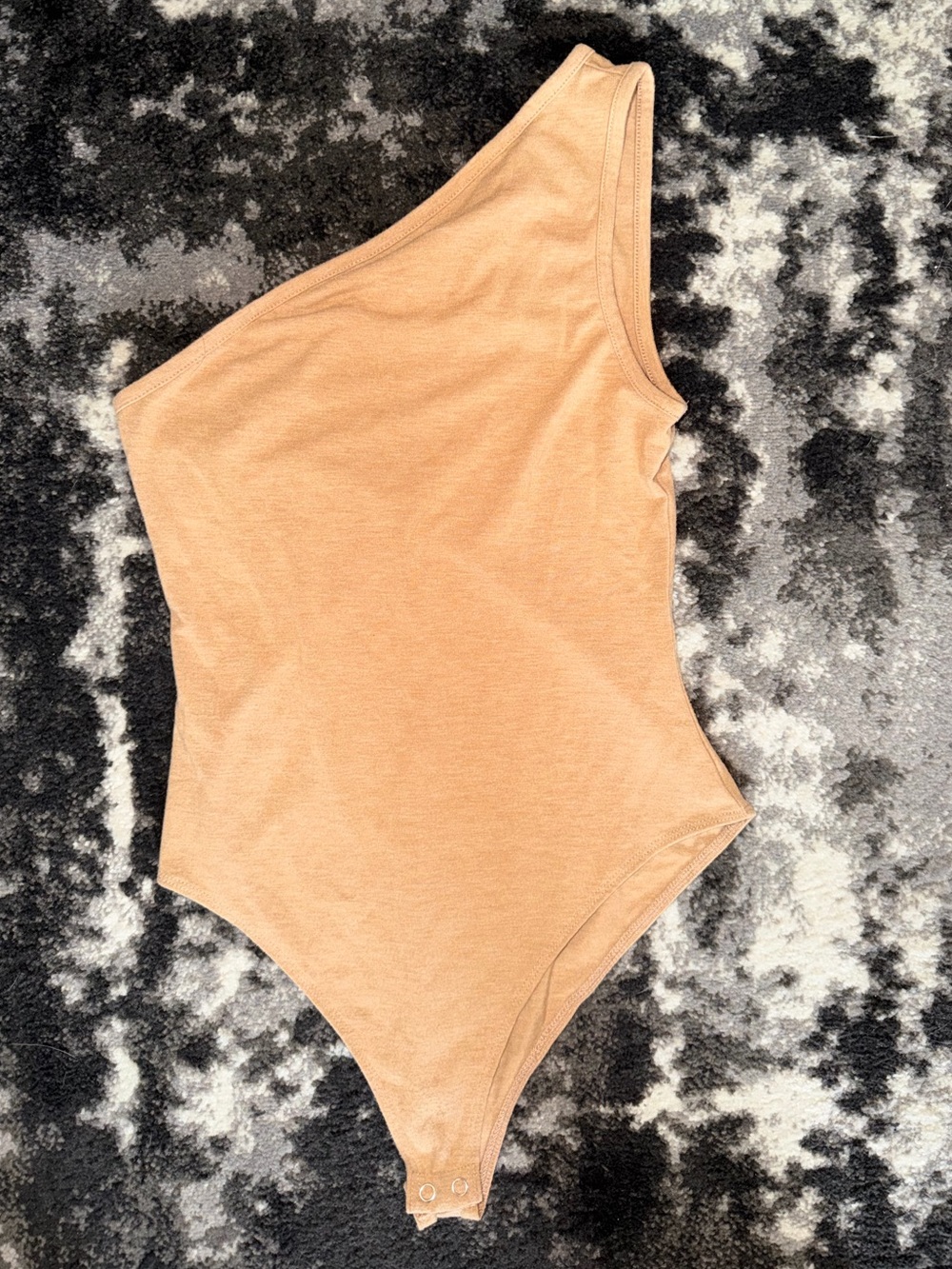 Forever 21 Tan One Shoulder Bodysuit Size Medium